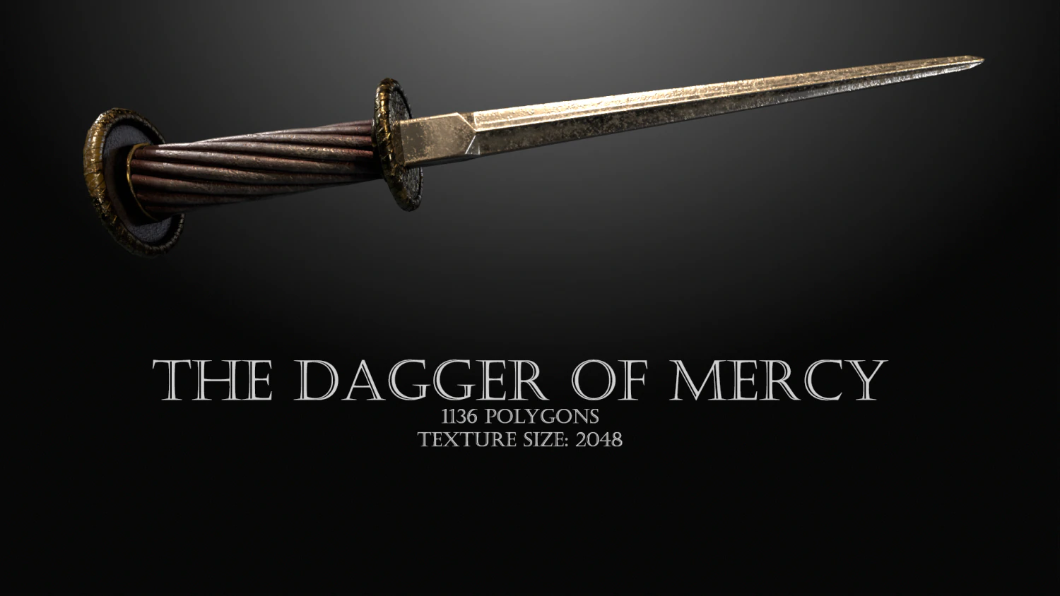 Dagger of mercy 3D Model .c4d .max .obj .3ds .fbx .stl .blend 