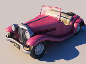 Antique old car 3D 模型