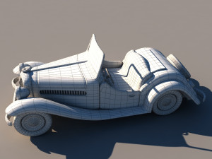 Antique old car 3D 모델