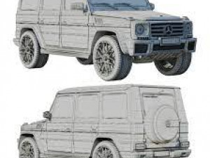 Mersedes-benz G-wagon classic 3D Modell