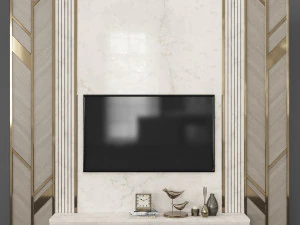 TV-mur-02 Modèle 3D