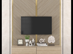 Tv-wall-04 3Dモデル