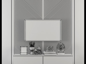 Tv-wall-04 3Dモデル