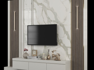 Tv-wall-05 Model 3D