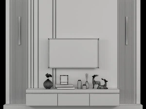 Tv-wall-05 3D Model