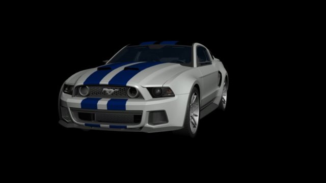 FordMustangGT Model 3D .c4d .max .obj .3ds .fbx .stl .blend