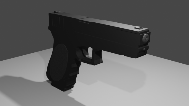 Pistol - Glock 16 3D Modell .c4d .max .obj .3ds .fbx .stl .blend 