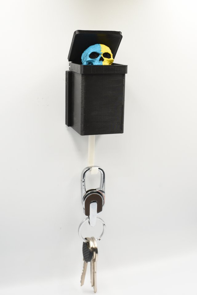 SKULL WALL HANGER 3D Модель .c4d .max .obj .3ds .fbx .stl .blend