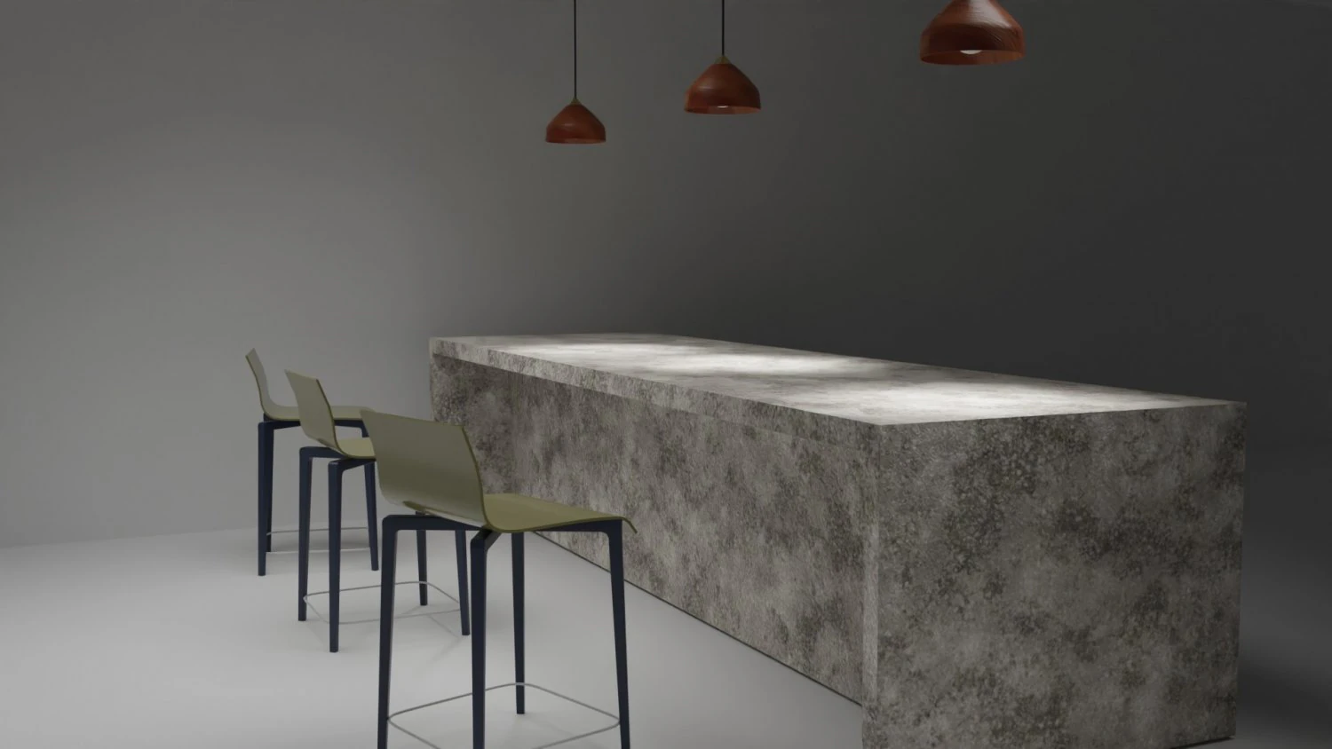 Kitchen counter stool 3D Model .c4d .max .obj .3ds .fbx .stl .blend 