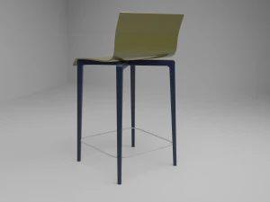 Kitchen counter stool 3D Model