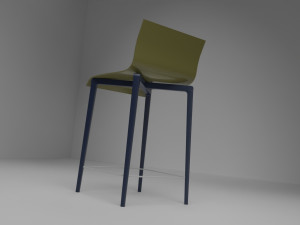 Kitchen counter stool 3D Модель