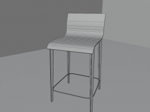 Kitchen counter stool 3D Модель