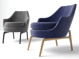 Porto Armchair by Davidos 3D मॉडल