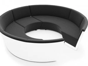 Garden sofa KOSMOS 3 seater 3D Model