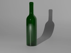 Wine bottle 3D Model