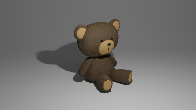 Teddy bear 3D 模型 .c4d .max .obj .3ds .fbx .stl .blend 