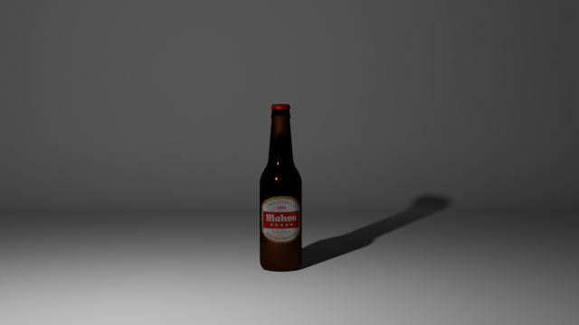 Spanish beer bottle Modelo 3D .c4d .max .obj .3ds .fbx .stl .blend 