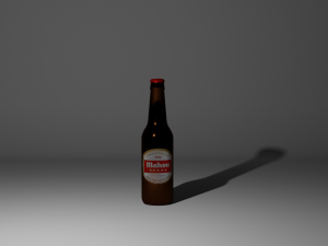 Spanish beer bottle 3D Model