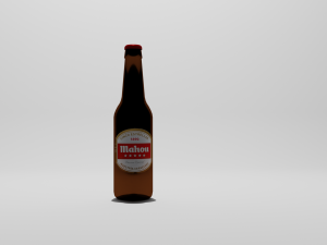 Spanish beer bottle Modelo 3D