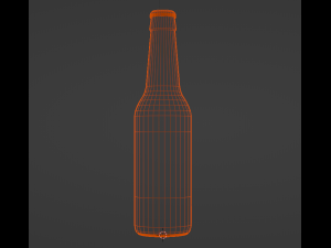 Spanish beer bottle Modelo 3D
