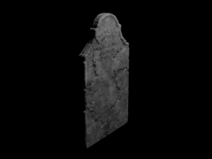 Tombstone with inscription 3D Model