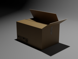 Cardboard box 3D Model
