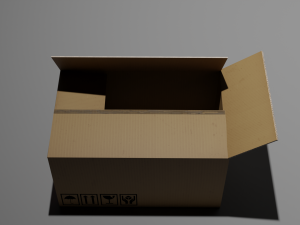 Cardboard box 3D Model