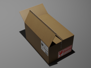 Cardboard box 3D Model