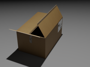 Cardboard box 3D Model