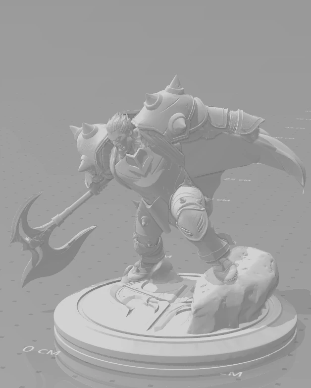 Mighty Warrior 3D Model .c4d .max .obj .3ds .fbx .stl .blend 