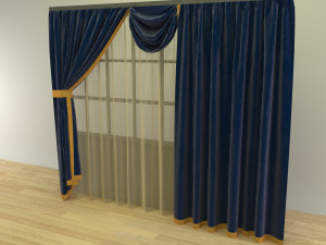 CurtaineVol01 Modelo 3D