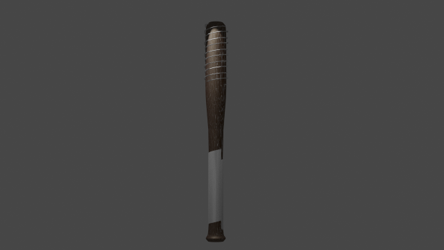 Baseball bat with spikes 3D Model .c4d .max .obj .3ds .fbx .stl .blend