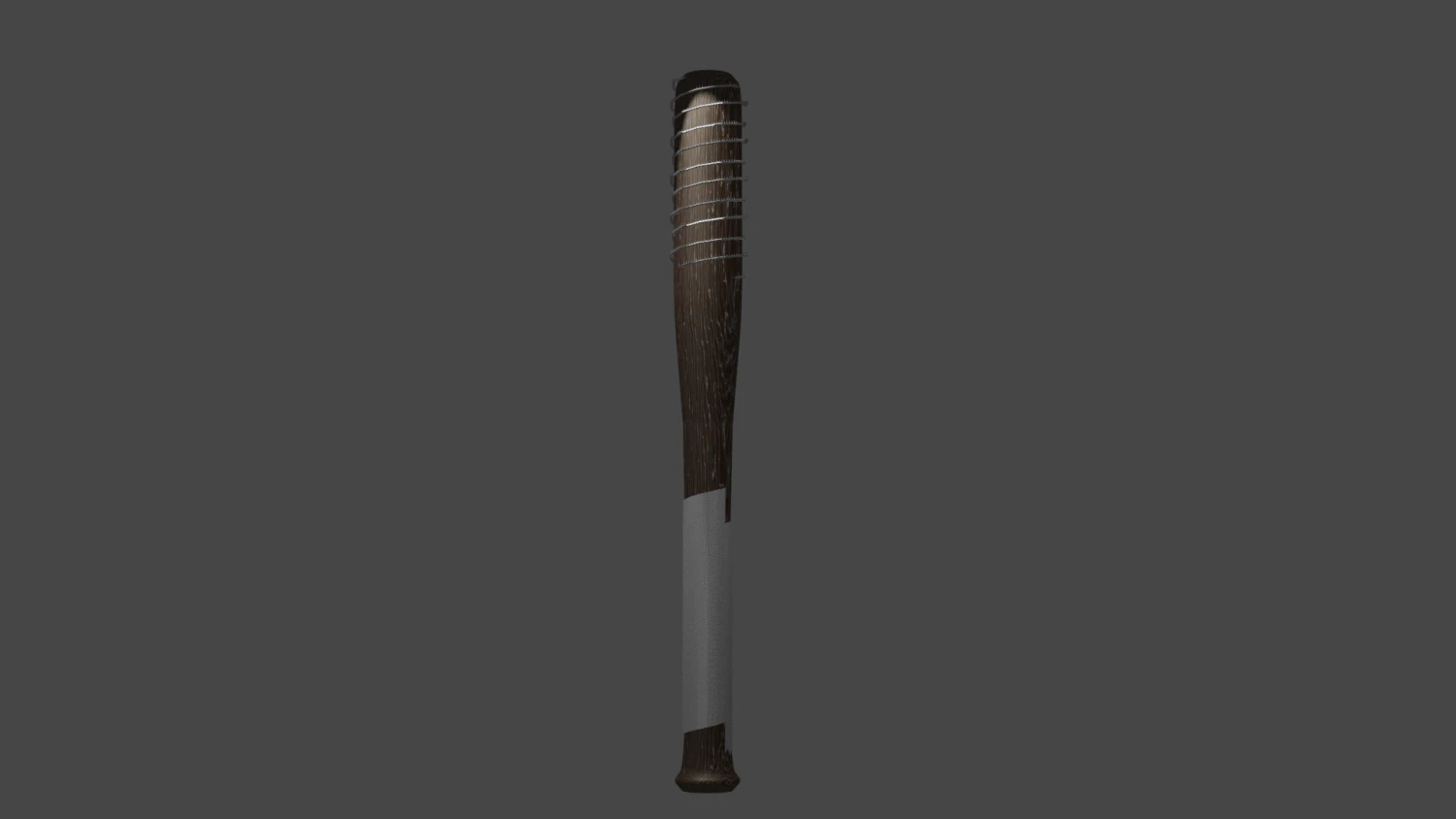 Baseball bat with spikes 3D Model .c4d .max .obj .3ds .fbx .stl .blend 