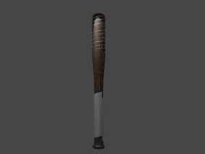 Baseball bat with spikes 3D Model