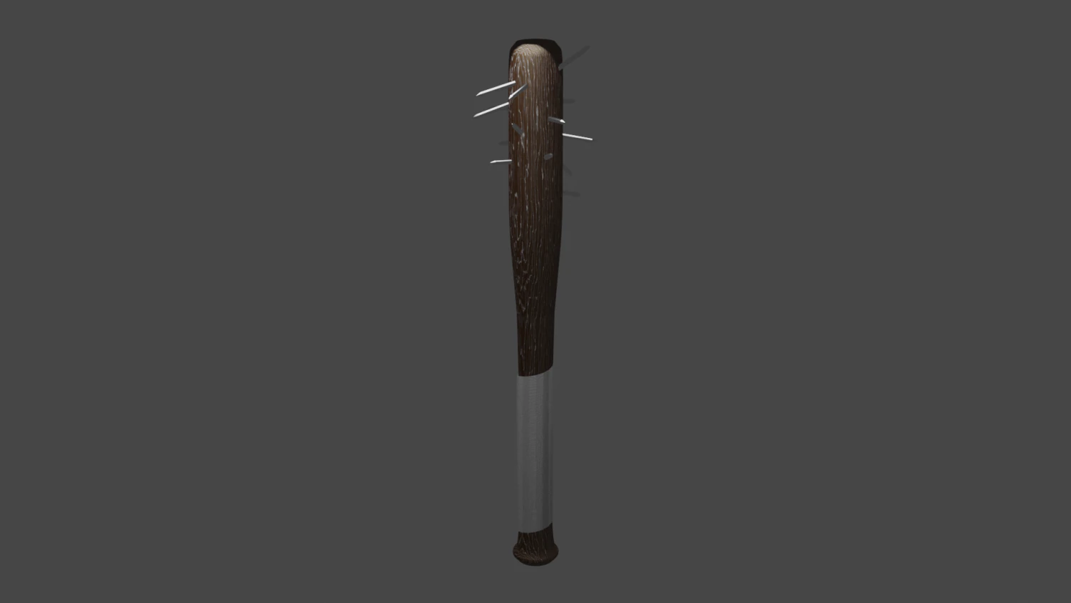 Baseballbatwithnails 3D Model .c4d .max .obj .3ds .fbx .stl .blend 