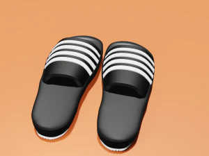 Modelo b&aacute;sico de chinelos Modelo 3D