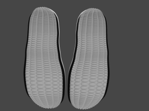 Basic slippers model 3D Model