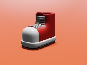 3d cartoon shoe model 3D 模型