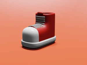 Modelo de sapato de desenho animado 3D Modelo 3D