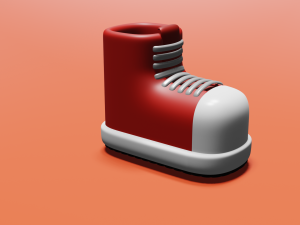 3d cartoon shoe model Modèle 3D
