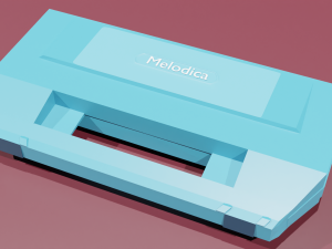 Low Polly melodica case 3D 模型