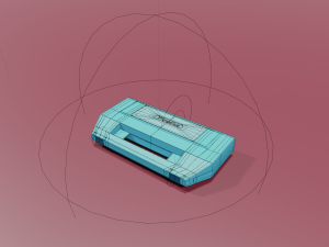 Low Polly melodica case Modelo 3D
