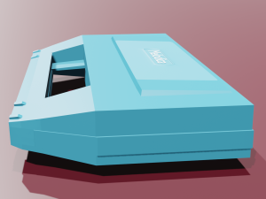 Low Polly melodica case Modelo 3D