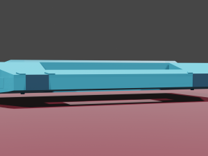 Low Polly melodica case Modelo 3D