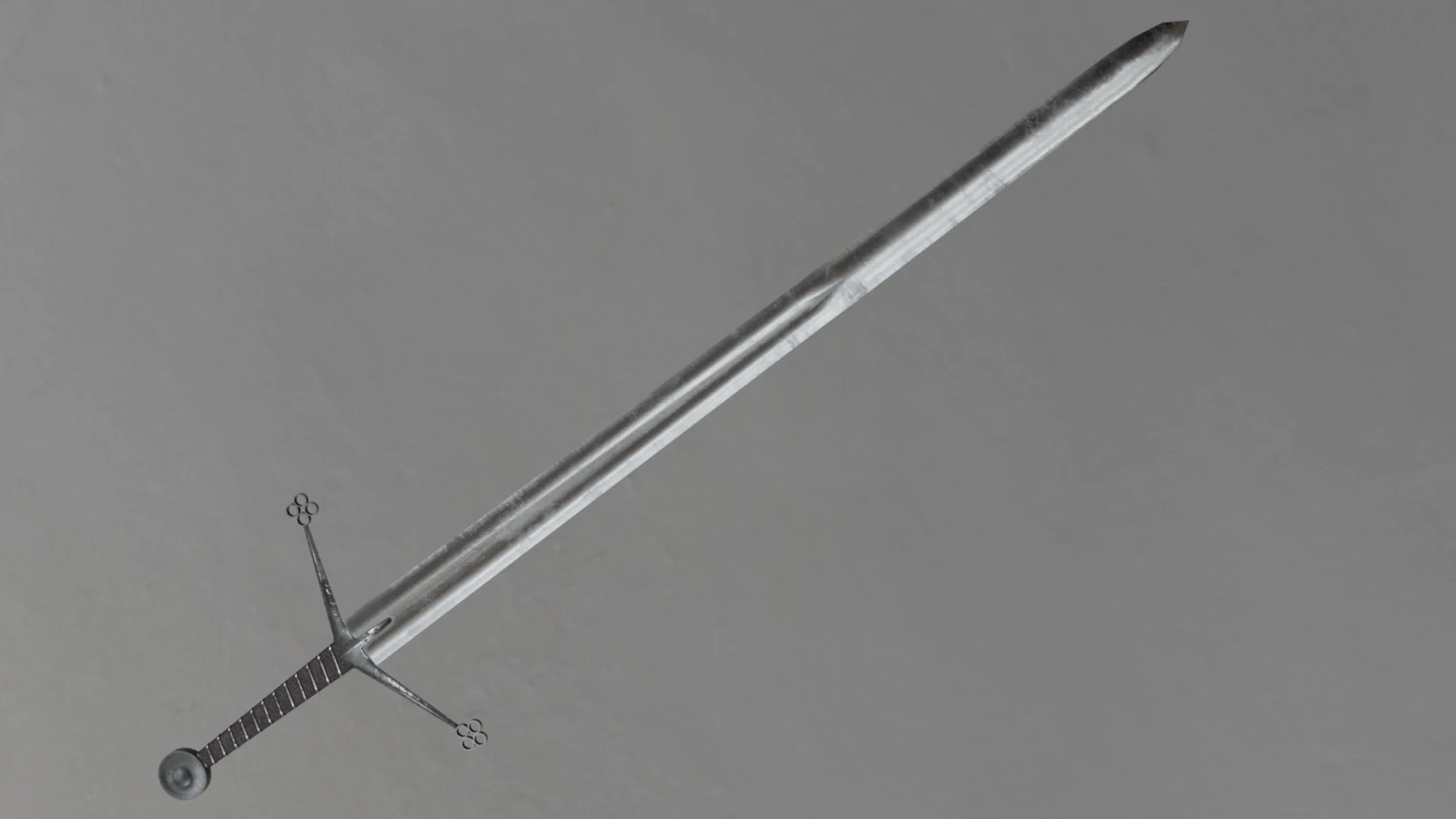 Two handed sword - Claymore 3D Model .c4d .max .obj .3ds .fbx .stl .blend