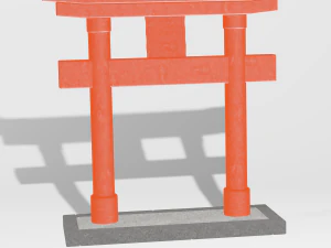 Torii Gate 3D Model