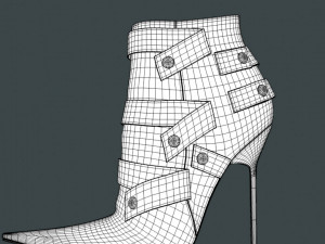Stylish ankle boots Modelo 3D