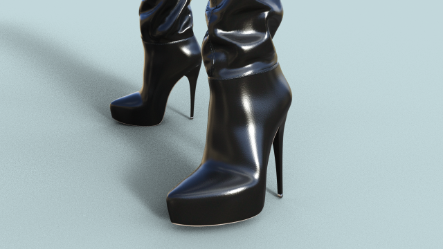 Woman Stylish boots 3D Model in Clothing 3DExport