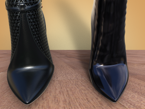 Stylish ankle boots two pairs 3D Model
