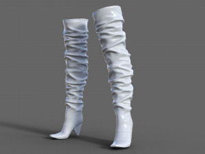 Knee high boots Model 3D